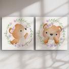 Quadro Decorativo Ursinhos Kit 2 Quadros
