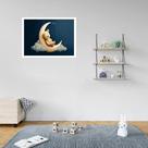 Quadro Decorativo Urso Lua - 50x70cm