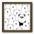 Quadro Decorativo - Urso Panda - 33cm x 33cm - 138qdsm
