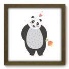Quadro Decorativo - Urso Panda - 33cm x 33cm - 150qdsm