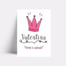 Quadro Decorativo Valentina Quarto De Bebê Menina 20x30 Mdf