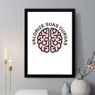 Quadro Decorativo Valorize Suas Curvas 45x34cm - com vidro