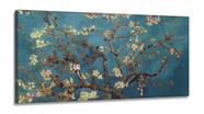 Quadro Decorativo Van Gogh Cerejeira em Tecido Canvas 130x60