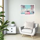 Quadro Decorativo Van Rosa Beira Mar - 50x70cm Quadro Decorativo Van Rosa Beira Mar - 50x70cm