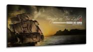 Quadro Decorativo Vasco Da Gama Futebol Com Tela em Tecido Canvas 130x60