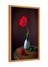 Quadro decorativo - vaso tulipa vermelha flores
