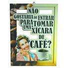Quadro Decorativo Vazado Não Gostaria de Entrar Área Laser 25x33 Mdf Madeira