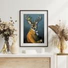 Quadro Decorativo Veado Humano - 60x48cm Quadro Decorativo Veado Humano - 60x48cm