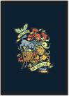 Quadro Decorativo Vencer ou Morrer Nerd Geek Decorações Com Moldura