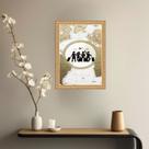 Quadro Decorativo Viagem Vintage 24x18cm - com vidro