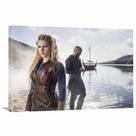 Quadro decorativo Vikigns Ragnar e Lagertha - Tela em Tecido Quadro decorativo Vikigns Ragnar e Lagertha - Tela em Tecido