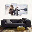 Quadro Decorativo Vikins Ragnar E Lagertha Em Tecido 4 Peças Quadro Decorativo Vikins Ragnar E Lagertha Em Tecido 4 Peças