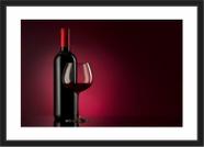 Quadro Decorativo Vinho Bebidas Gourmet Decorações Com Moldura