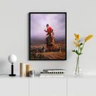 Quadro Decorativo Vintage Caçada Inglesa 24x18cm