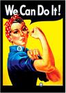 Quadro Decorativo Vintage We Can Do It! Retrô Clássico 1945 Lojas Quartos Salas Com Moldura RC067 Quadro Decorativo Vintage We Can Do It! Retrô Clássico 1945 Lojas Quartos Salas Com Moldura RC067