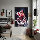 Quadro Decorativo Vitória Rocky Balboa-70x50cm Mold Branca Quadro Decorativo Vitória Rocky Balboa-70x50cm Mold Branca