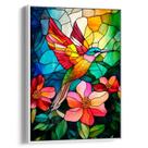 Quadro decorativo Vitral do Beija-Flor - Art Canvas