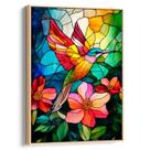 Quadro decorativo Vitral do Beija-Flor - Art Canvas