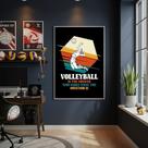 Quadro Decorativo Vôlei É A Resposta-70x50cm Mold Preta