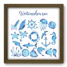 Quadro Decorativo - Watercolor Sea - 33cm x 33cm - 030qdkm
