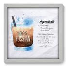 Quadro Decorativo - White Russian - 33cm x 33cm - 088qdcb