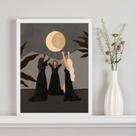 Quadro Decorativo Wicca Ritual Da Lua 45x34cm Quadro Decorativo Wicca Ritual Da Lua 45x34cm