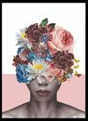 Quadro Decorativo Woman And Flowers II 40cm x 60cm