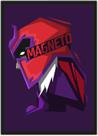 Quadro Decorativo X Men Super Heróis Magneto Nerd Geek Decorações Com Moldura G01
