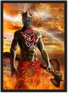Quadro Decorativo Xango Umbanda Religioso Decorações Com Moldura G007 Quadro Decorativo Xango Umbanda Religioso Decorações Com Moldura G007