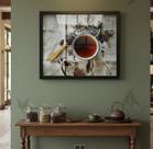 Quadro Decorativo Xícara Colher de Chá - 50x70cm