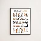 Quadro Decorativo Yoga Cats 45x34cm Quadro Decorativo Yoga Cats 45x34cm