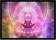 Quadro Decorativo Yoga Meditação Chacras Com Moldura RC032