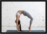 Quadro Decorativo Yoga Meditação Fitness Paisagem Com Moldura RC031