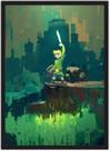 Quadro Decorativo Zelda Games Jogos Geek Decorações Com Moldura