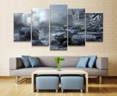 Quadro Decorativos Battlefield com 5 peças 7 Quadro Decorativos Battlefield com 5 peças 7