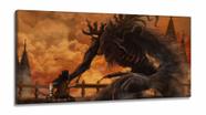 Quadro Decorativos Bloodborne em Tecido Canvas 130x60 120x60 sala quarto