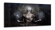 Quadro Decorativos Buda Meditação em Tecido Canvas 130x60