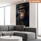 Quadro decorativos chimpanzé Gangster Quadro decorativos chimpanzé Gangster