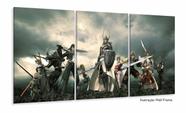 Quadro Decorativos Final Fantasy 3 peças 120x60 em tecido Quadro Decorativos Final Fantasy 3 peças 120x60 em tecido