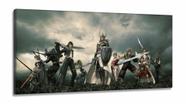 Quadro Decorativos Final Fantasy 3 peças em Tecido Canvas 130x60 Quadro Decorativos Final Fantasy 3 peças em Tecido Canvas 130x60