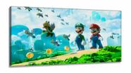 Quadro Decorativos Mario com em Tecido Canvas 130x60