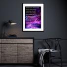 Quadro Decreto Saint Germain Chama Violeta - 60x48cm Quadro Decreto Saint Germain Chama Violeta - 60x48cm