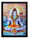 Quadro Deus Shiva Hinduísmo Destruidor Regenerador Arte - MOLDURA PRETA