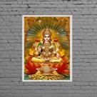 Quadro Deusa Da Riqueza Lakshmi 45x34cm