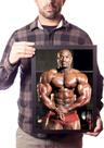 Quadro Dexter Jackson Poster Na Moldura Decoração Academia
