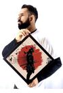Quadro Diamante Samurai Arte Sangue Sol Vermelho Decoração