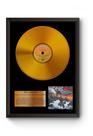 Quadro Disco De Ouro Holy Diver Poster Moldurado