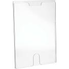 Quadro Display Expositor de Documentos Avisos Acrílico Cristal 32x23cm A4 Espessura 4mm Dupla Face