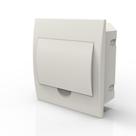 Quadro distrib emb 8p din tampa branca Quadro distrib emb 8p din tampa branca