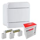 Quadro Distribuição Energia até 4 Disjuntores para Embutir + 2 Barramentos Terra e Neutro